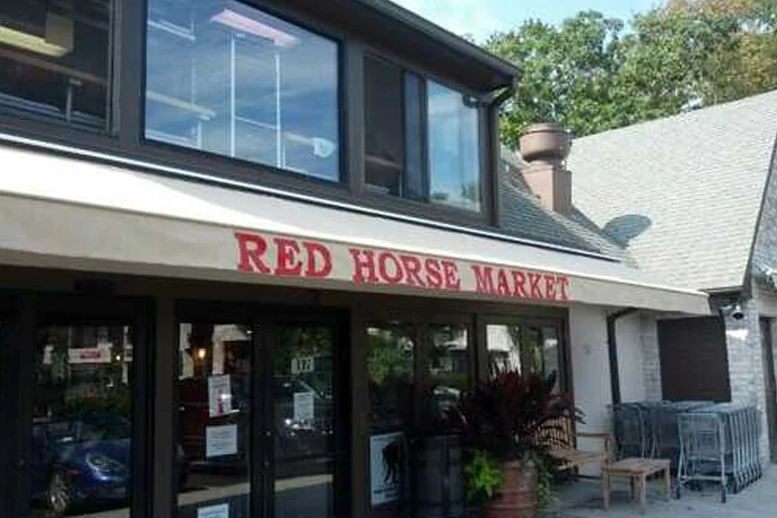 Outside the front of the Red Horse Market location in East Hampton