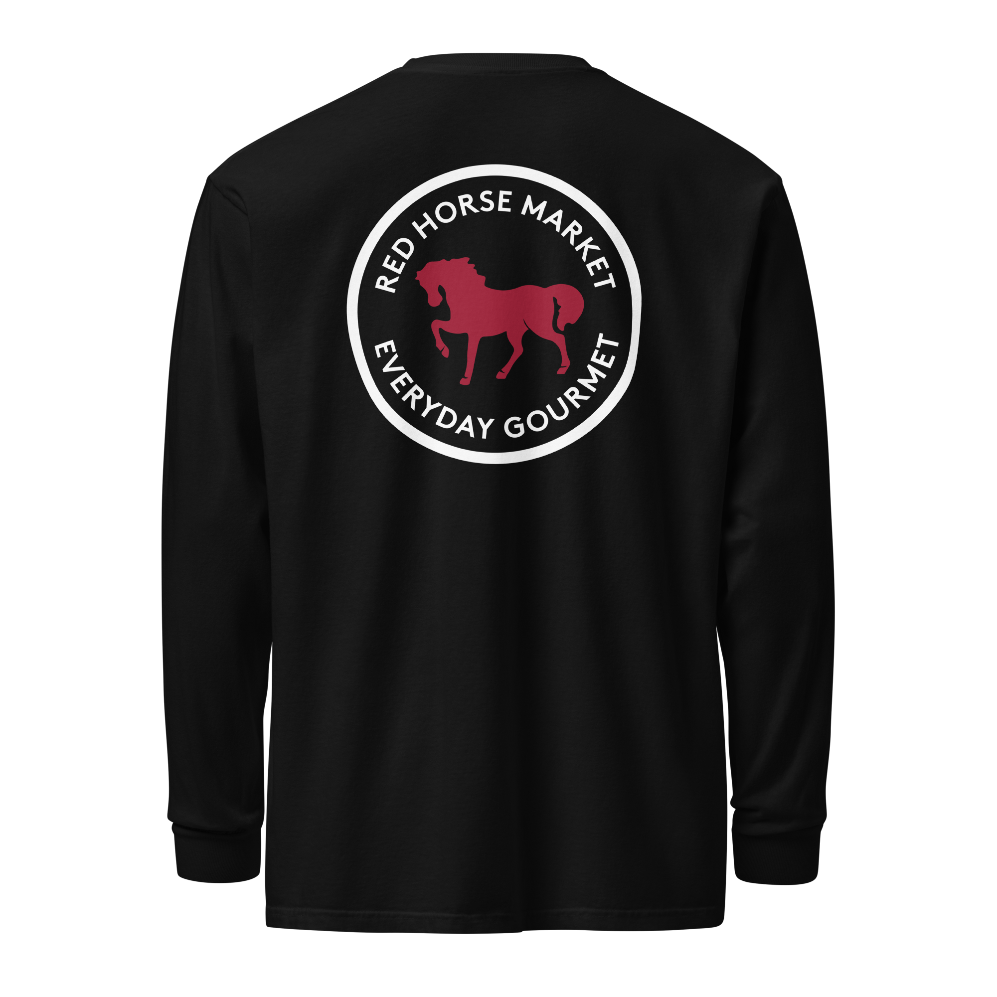 Black long sleeve t-shirt - Red Horse Market