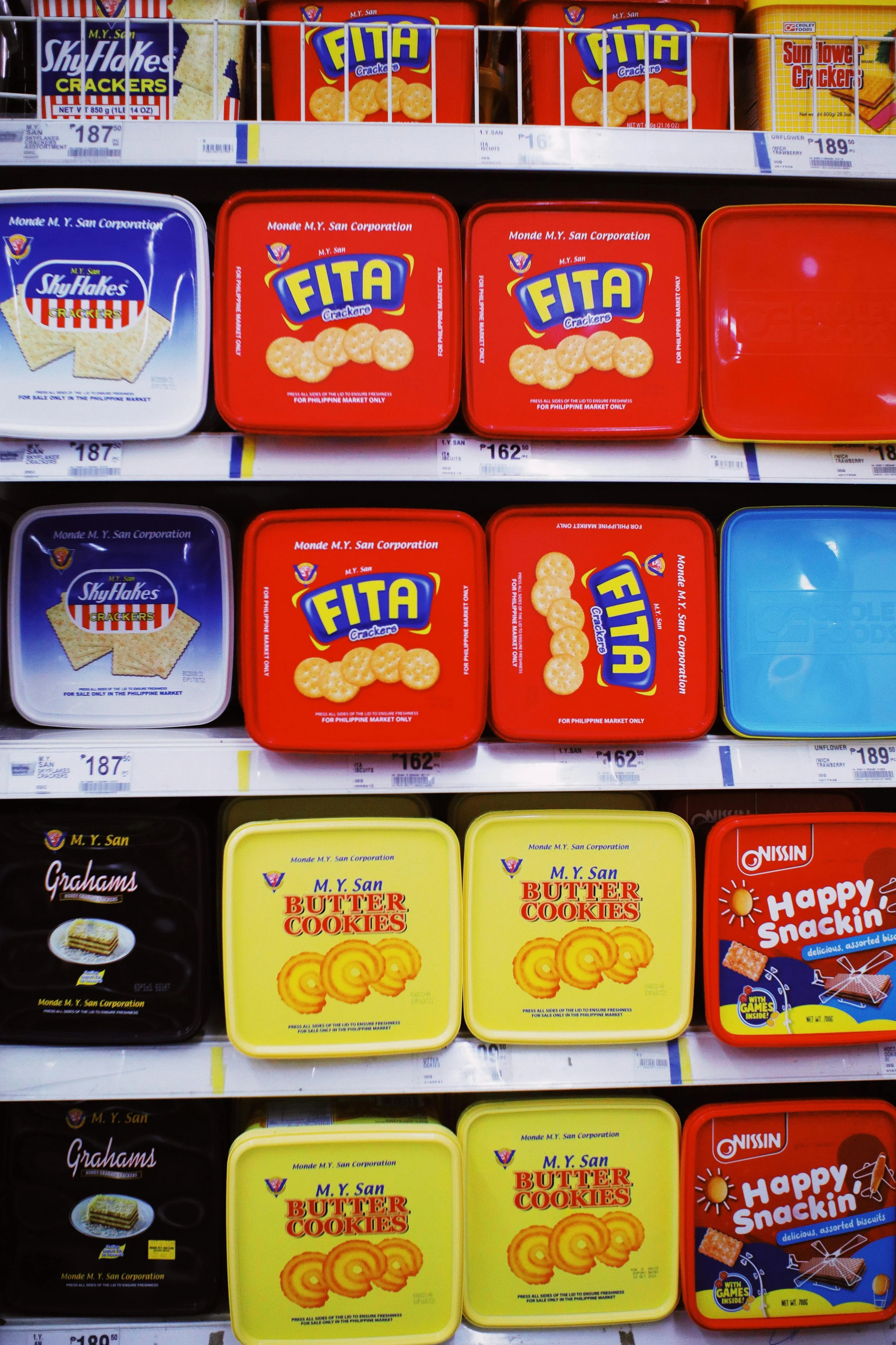 Mix of international foods