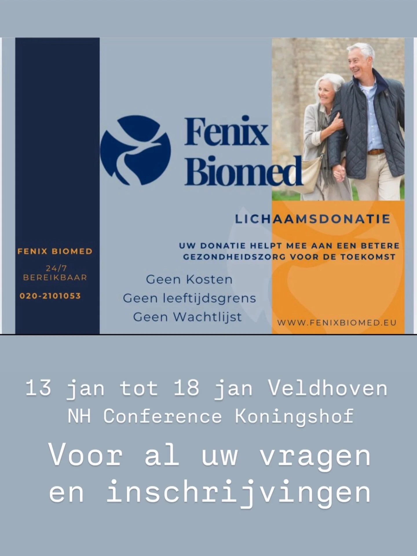 Wij staan de hele week op de ouderenexpo in veldhoven!

U kunt zich gelijk registreren, of een pakket mee naar huis nemen! 

Voor al uw vragen, de hele dag tussen 10.00 en 17.00