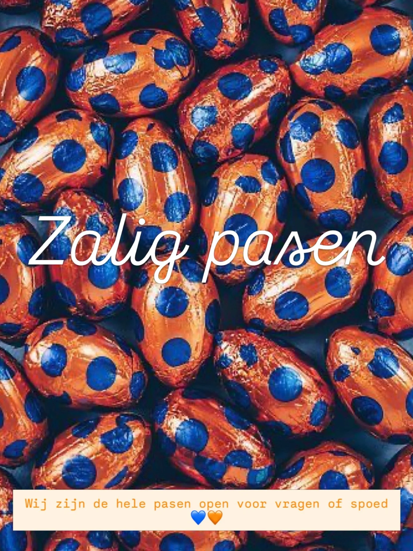 Zalig pasen!! 

Een fijn paas weekend voor iedereen🧡💙

Wij zijn het hele paasweekend open voor vragen, spoed en urgentie💙🧡