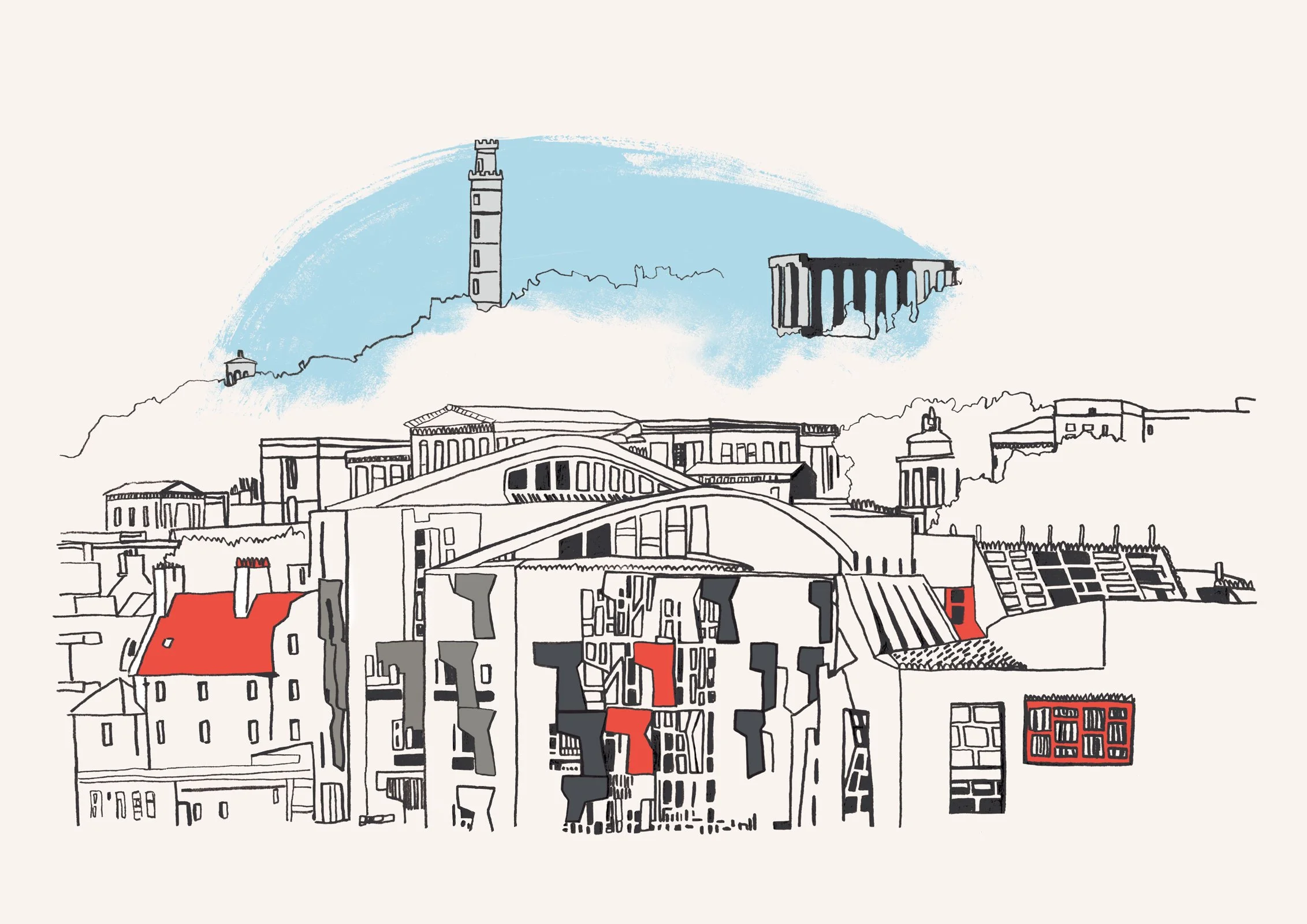 Scottish Parliament A4 Print