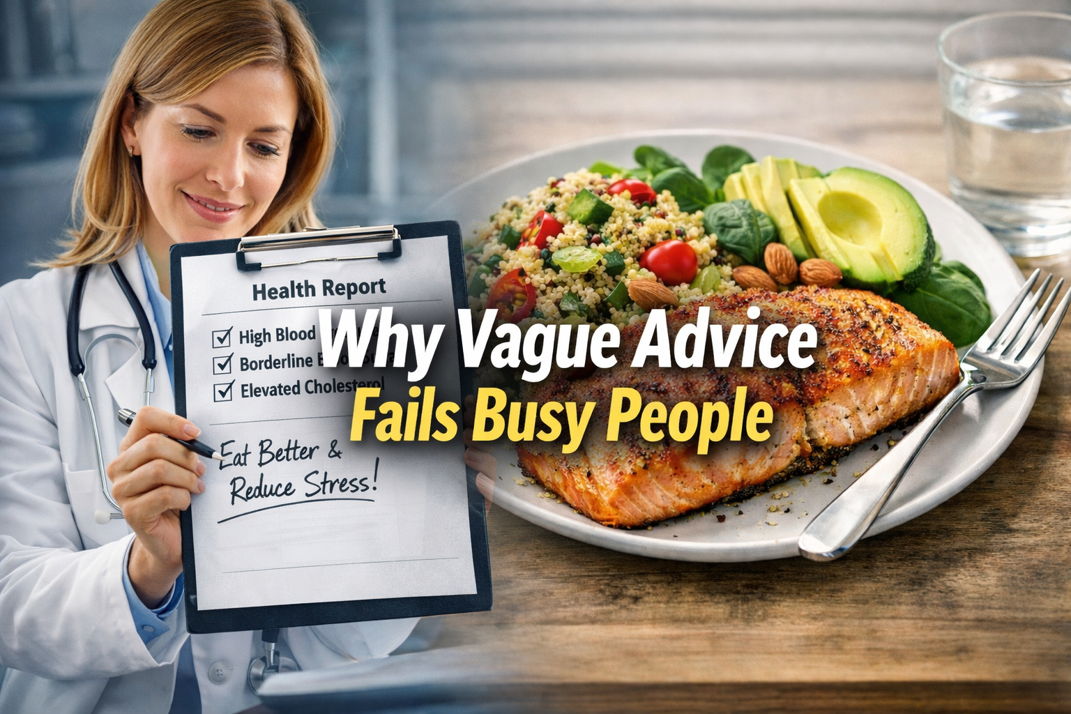 Why Your Doctor's Advice to "Eat Better" Isn't Working…And What Actually Does