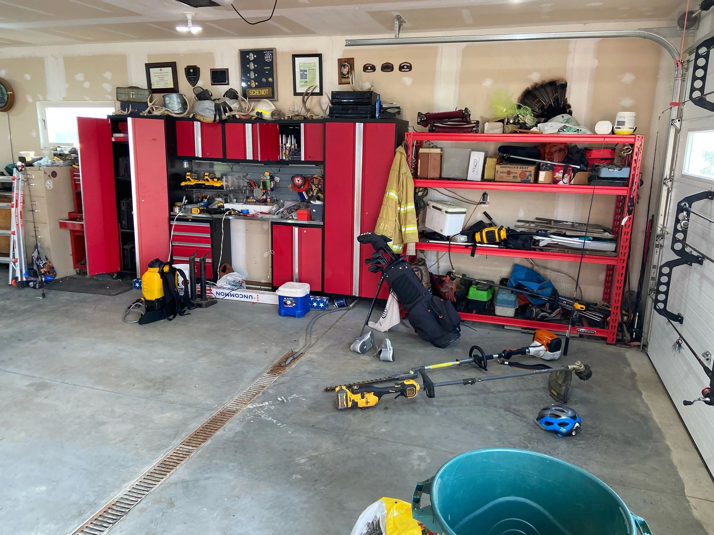 Messy garage