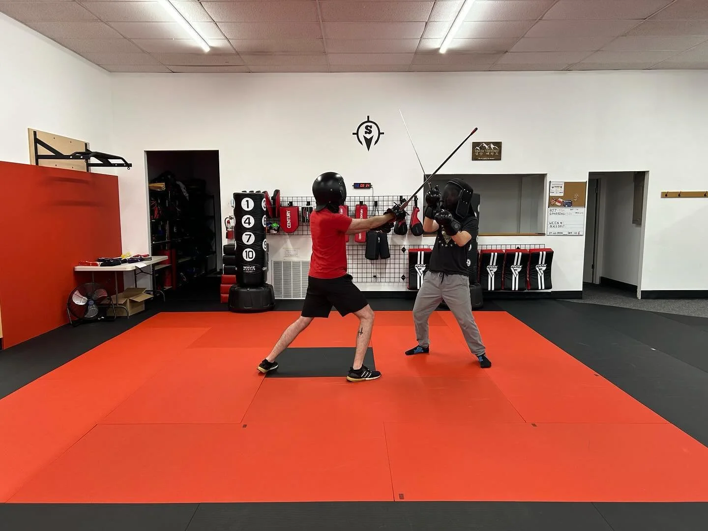 Getting ready for #combatcon with a simple drill of just cutting through. Less gear to slow us down and use less strength and better technique.