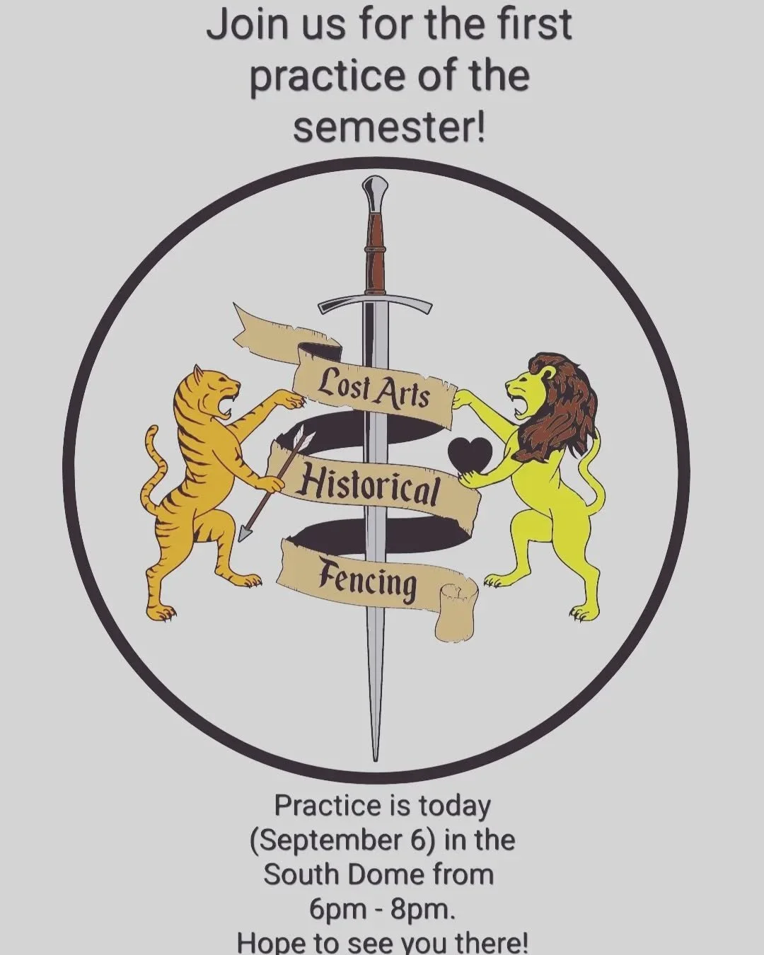 With classes back in full swing, we're gearing up for another great semester as a club. Our first practice is TODAY from 6pm - 8pm in the South Dome.
#montanastateuniversity #bozeman #montana #historicalfencing #historicaleuropeanmartialarts #histori