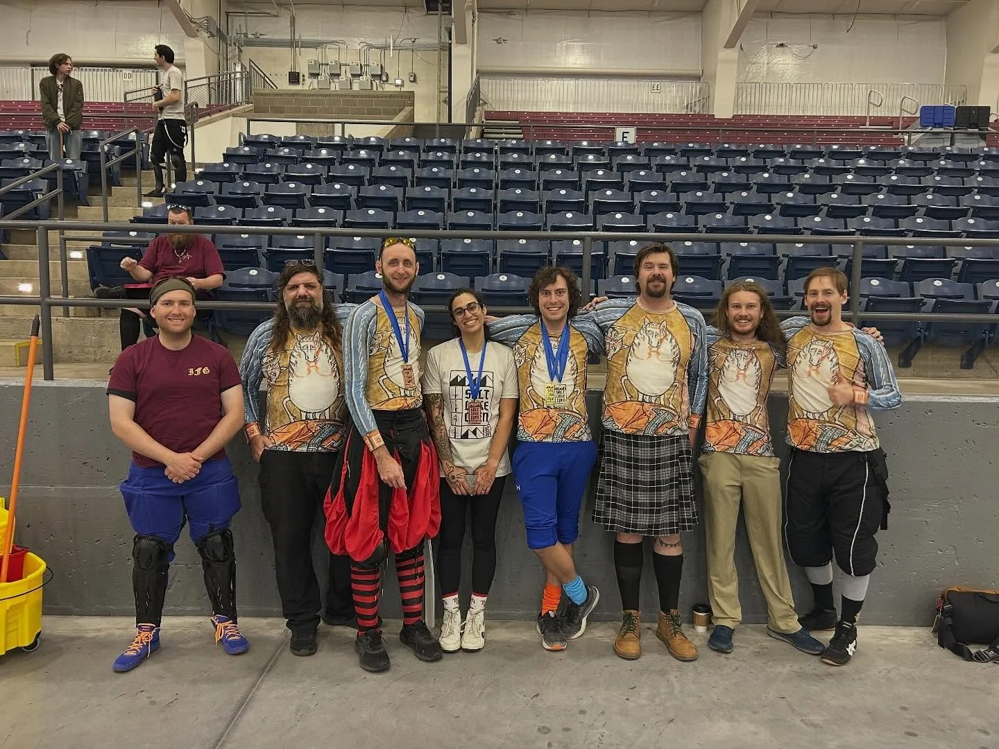 Steven got a silver in rapier and gold in longsword, Calder bronze in longsword, Liz bronze in URG longsword.
Eric did his first tournament and everyone else had a great time.
#saltlakeopen was a huge success for our little club.