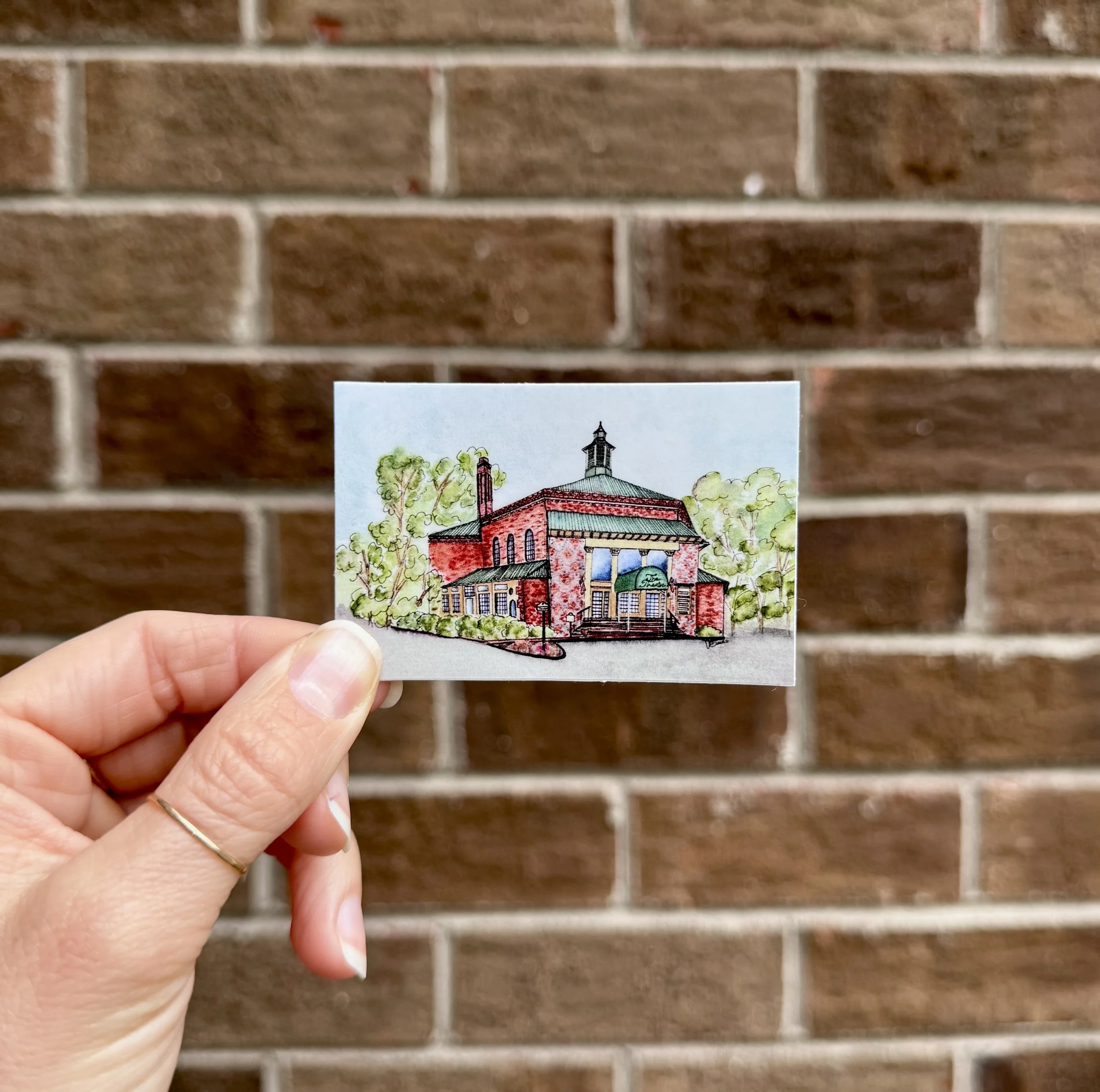 Village of Pinehurst Theatre Building Sticker