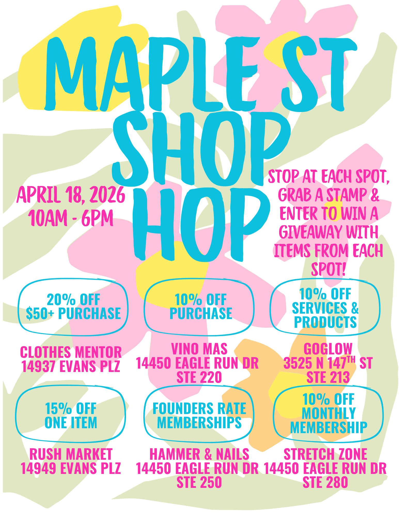 Maple Street Shop Hop
