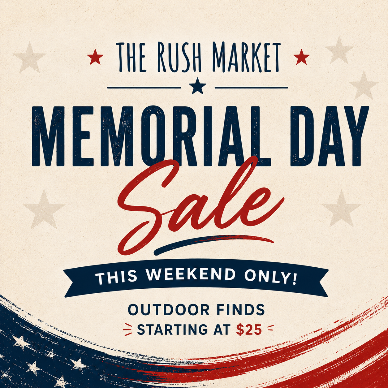 Memorial Day Weekend Sale