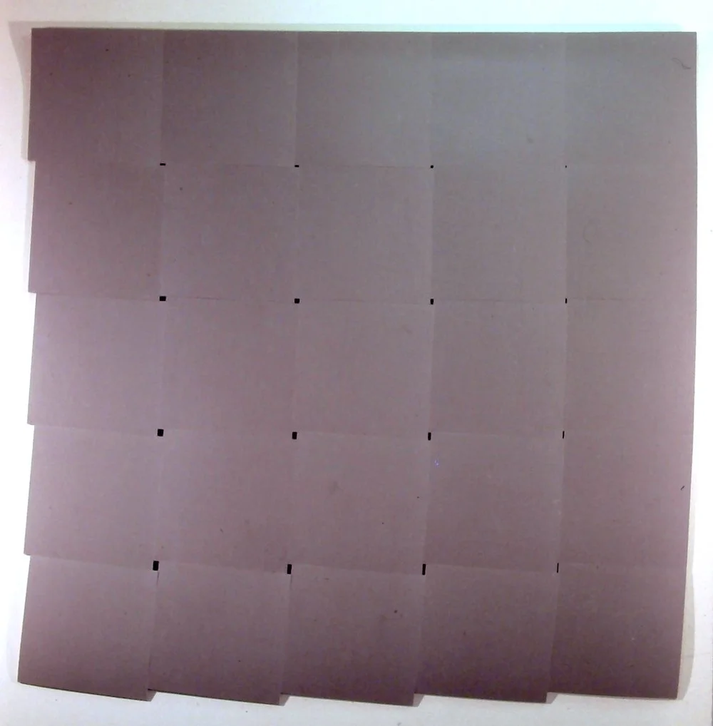 G.McHarg, Untitled, 1997, linoleum, 60 x 60