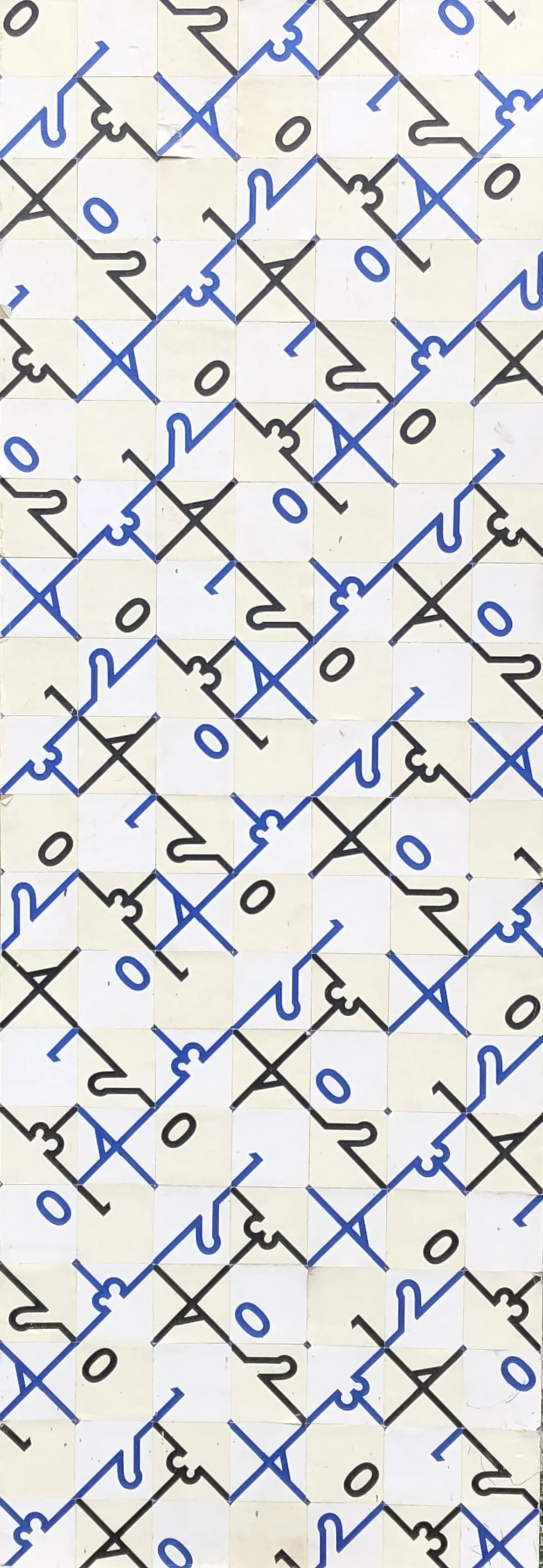 G.McHarg, 2003, Countdown, mounted card, 11 x 30