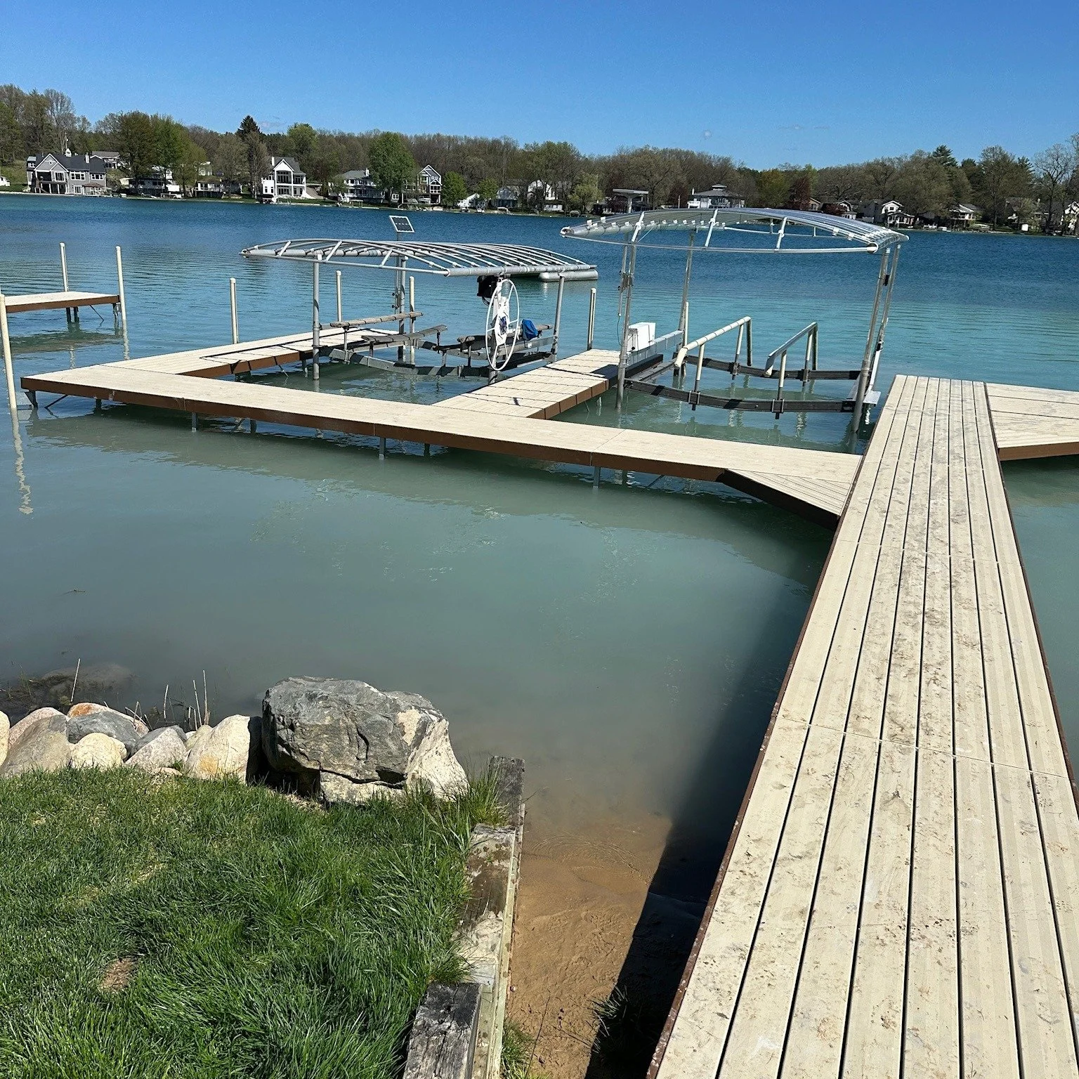 After 14 straight days of dock removals, the crew is finally taking a well-deserved day off! 💪
Erik&rsquo;s out working on a job in mid-Michigan today, and Alex is holding down the fort at the store until 2.

We&rsquo;ve got great used inventory on 