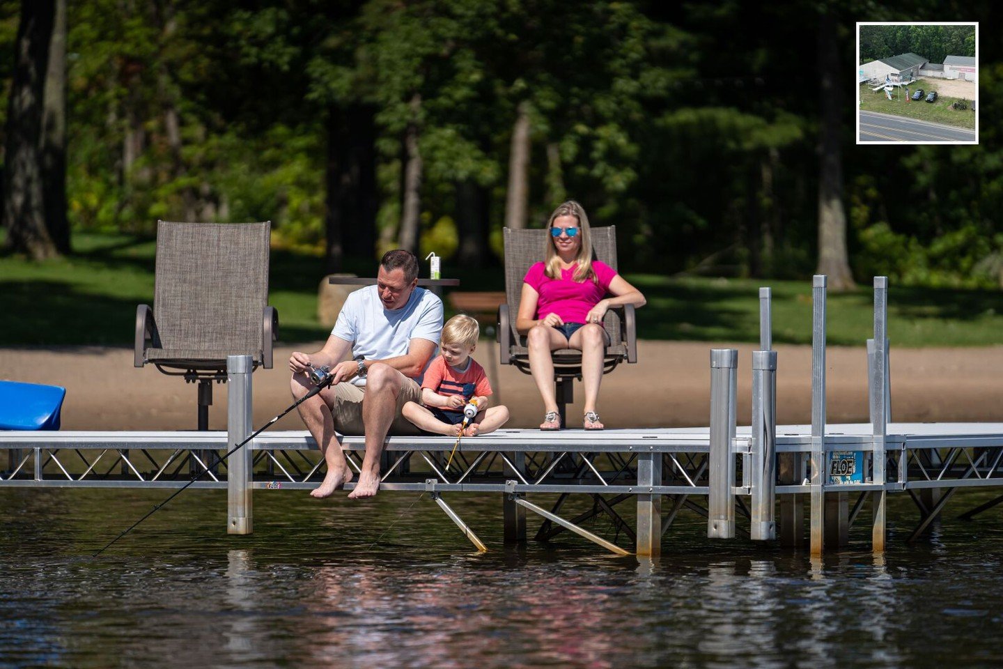 Our FLOE dock offers the ideal spot for making family memories, from a relaxing afternoon of fishing to simply enjoying the beautiful waterfront. These durable shorefront systems are designed for lasting enjoyment and enhance any lakeside lifestyle. 