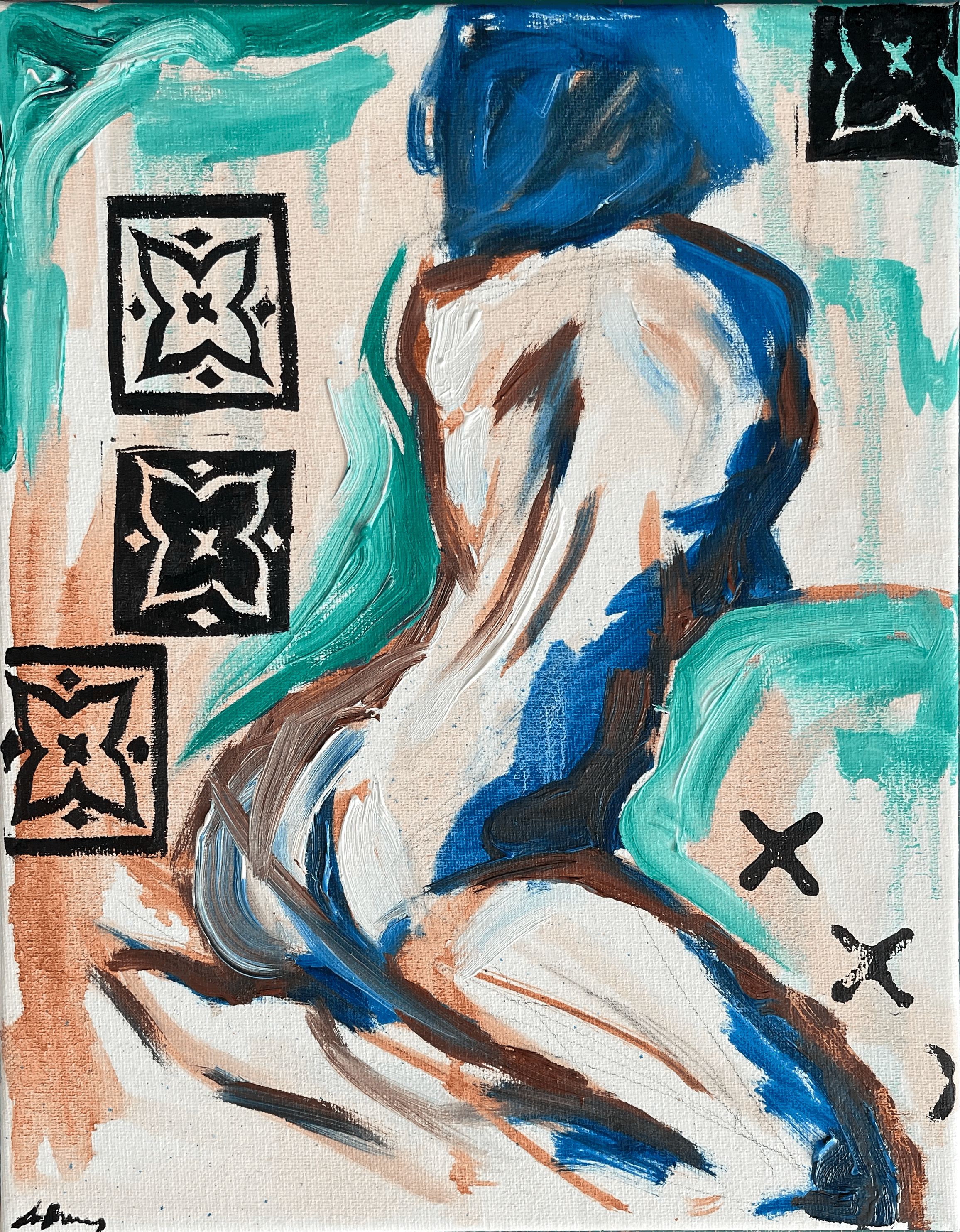 Figure Study (Stamps)