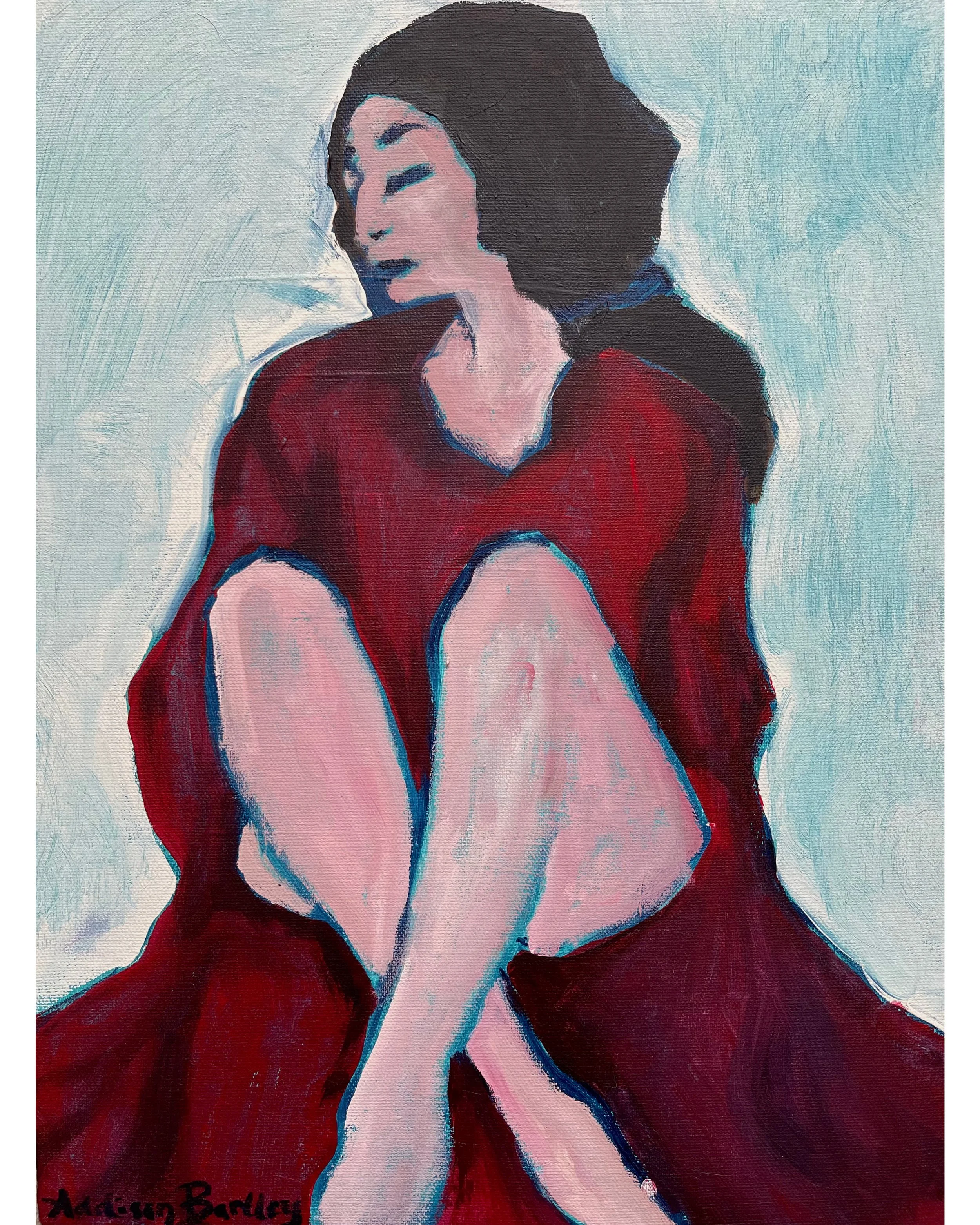 Woman with Hair Bound