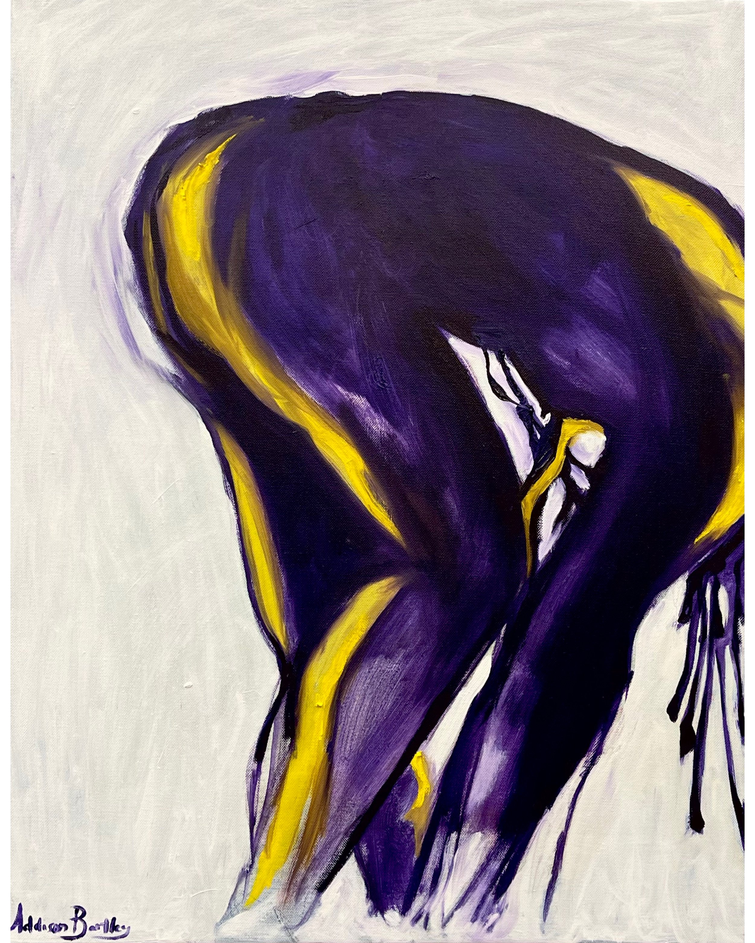 Figure Study (Purple)