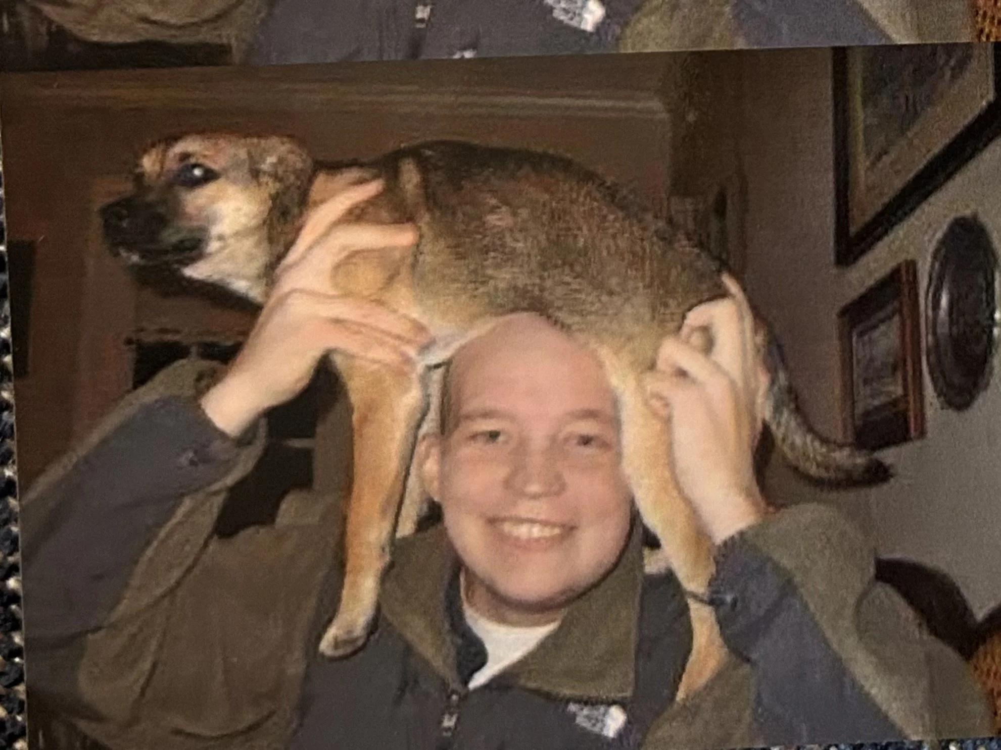 Wyatt and his dog, Buddy