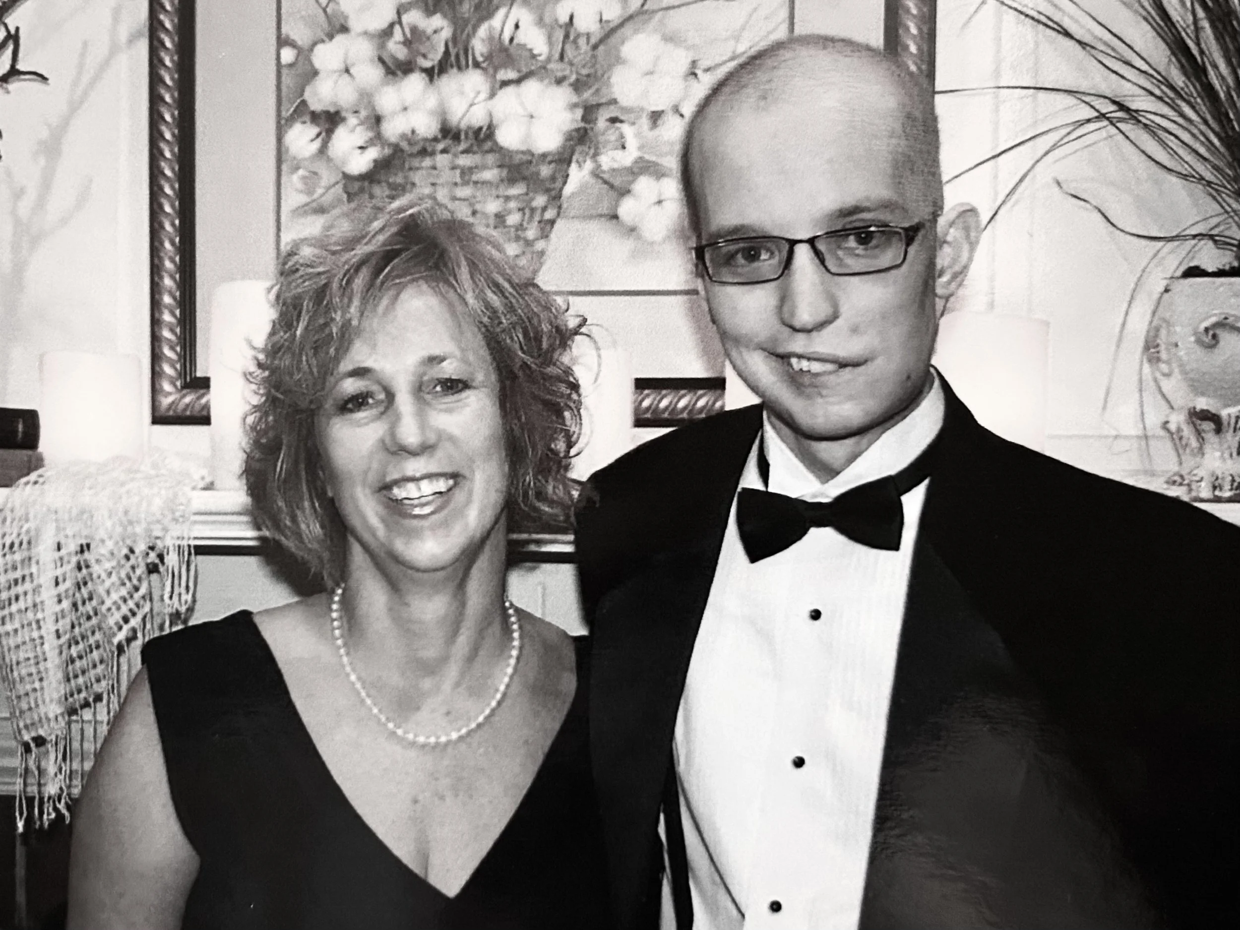 Wyatt with our mom, Nancy, the night he was the guest speaker at the Hope Ball in Albany, GA