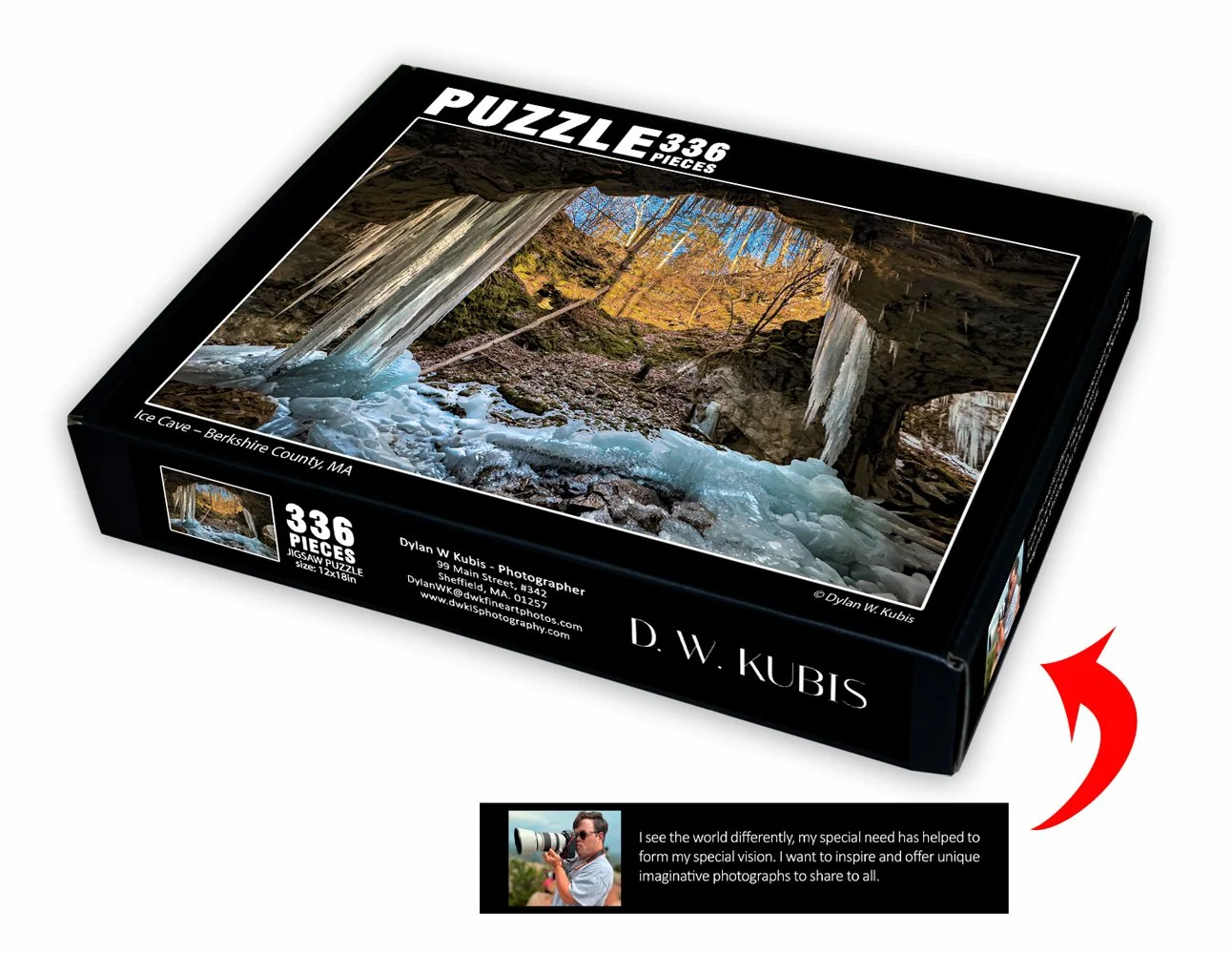 The Ice Cave – 366 pieces, 12 x 18-inch Puzzle