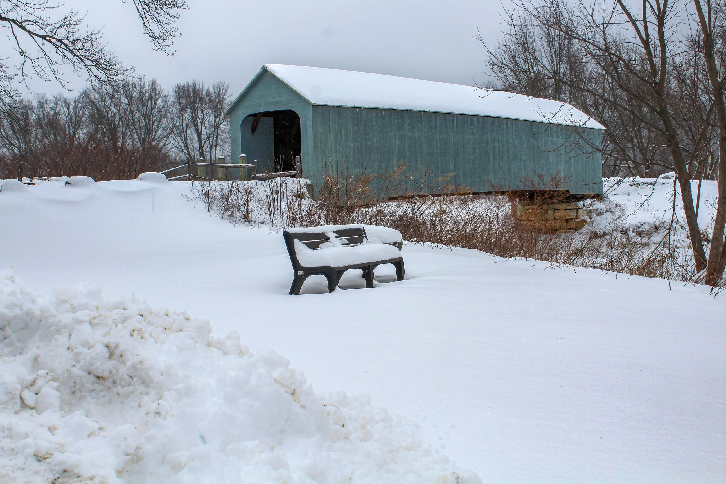 2020 - Winter at the Covered bridge
