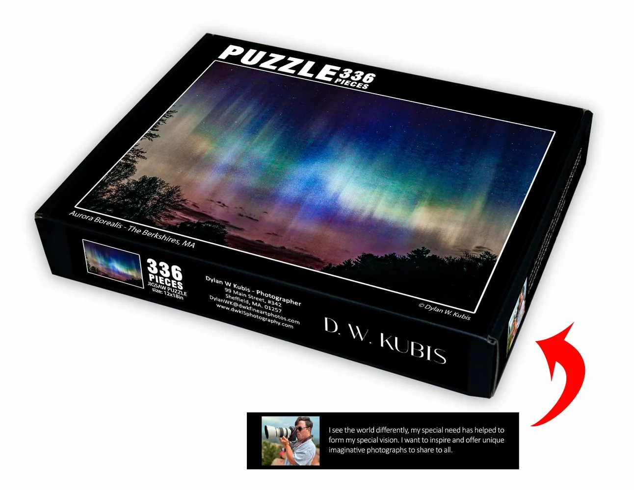 The Aurora Borealis – 366 pieces, 12 x 18-inch Puzzle