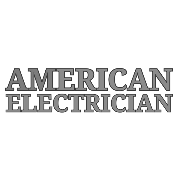 Text reading 'American Electrician' in bold, grey letters.
