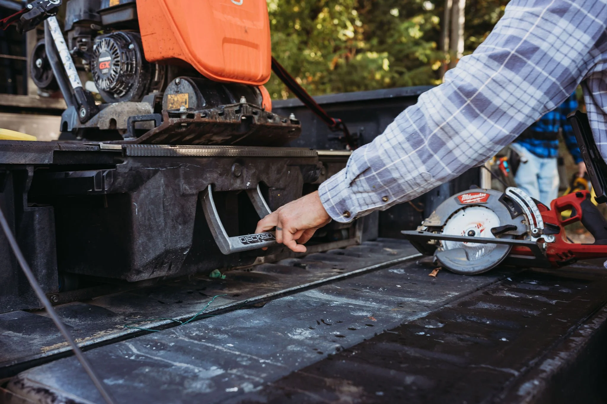 Russell Enterprises prepares every job with professional tools and attention to detail.