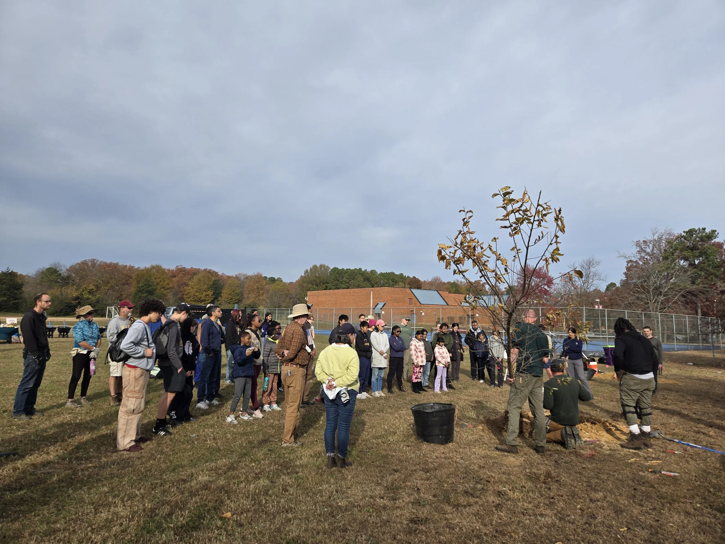 Tree Planting at Boushall Middle School