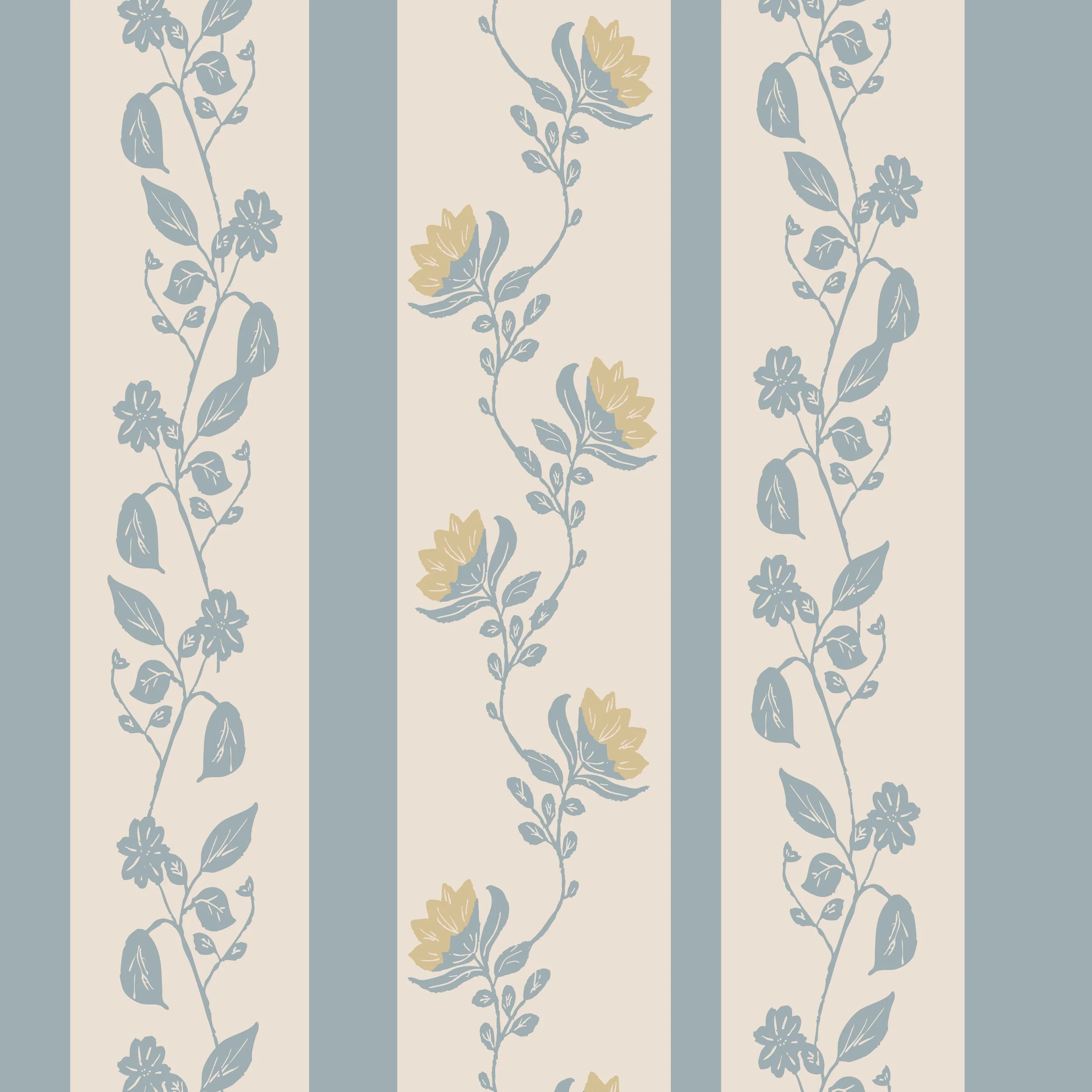 Blue Trailing Vines and Flowers.jpg