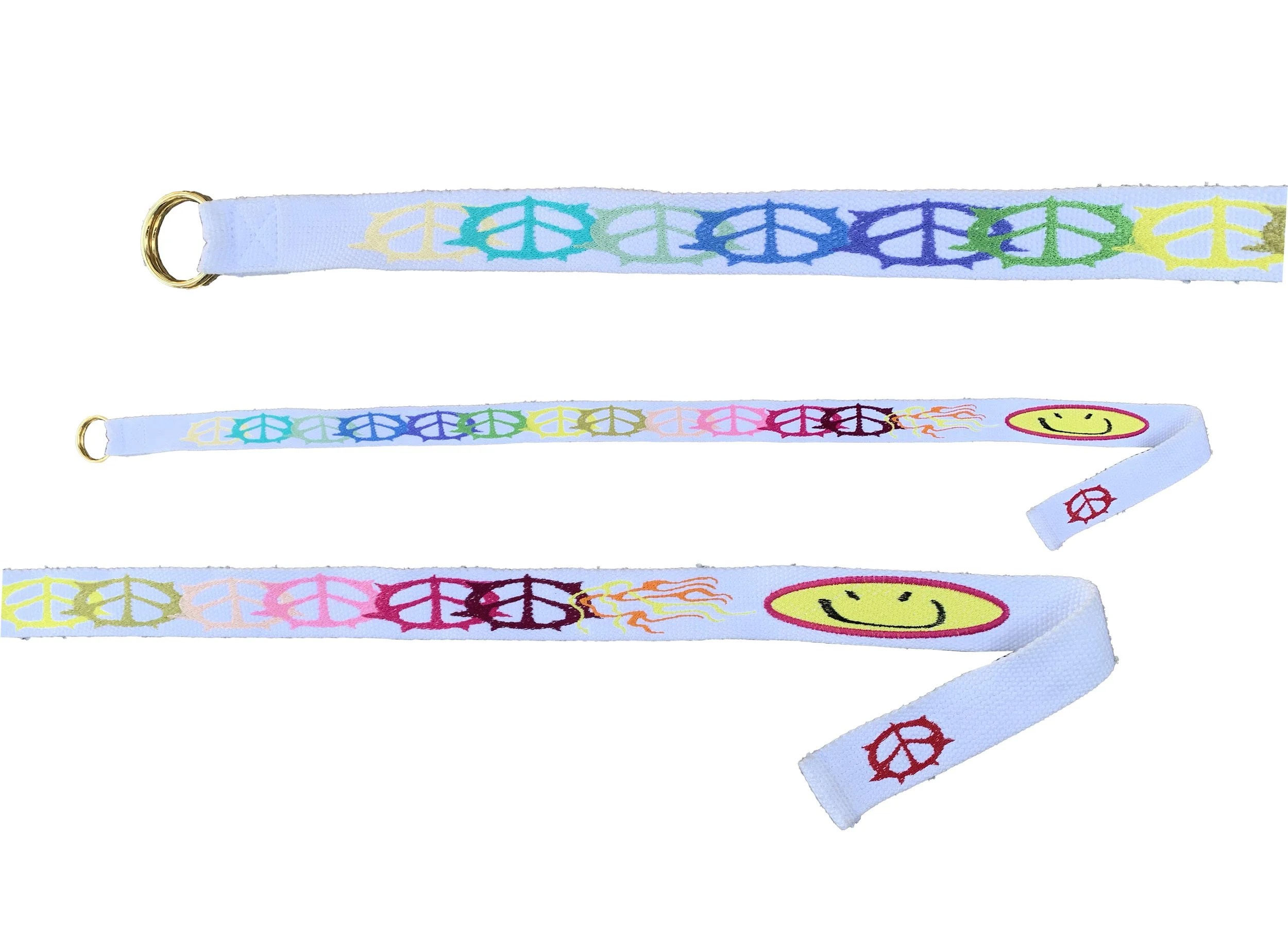 PEACE FLAME BELT - white
