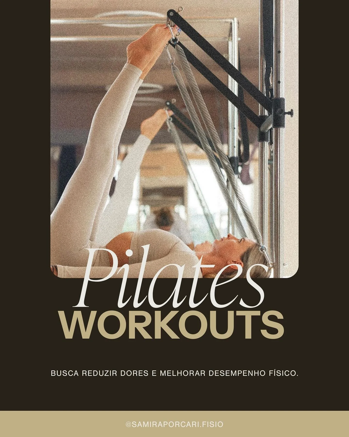 O Pilates vai al&eacute;m do exerc&iacute;cio f&iacute;sico. Ele ajuda a corrigir postura, prevenir les&otilde;es e melhorar a performance no dia a dia; atrav&eacute;s do movimento consciente, for&ccedil;a, flexibilidade e controle da respira&ccedil;