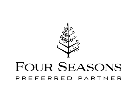 Black and white Four Seasons Preferred Partner logo with a stylized tree icon above extended serif type.