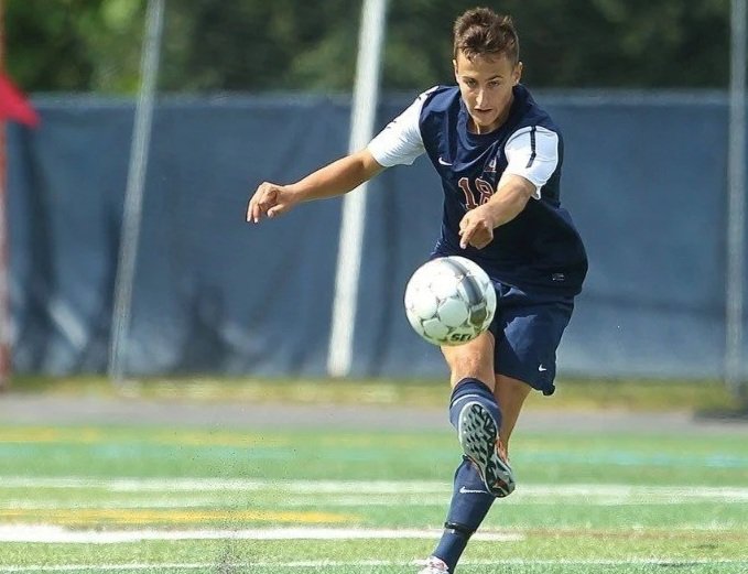 Andrew Ruyack playing soccer