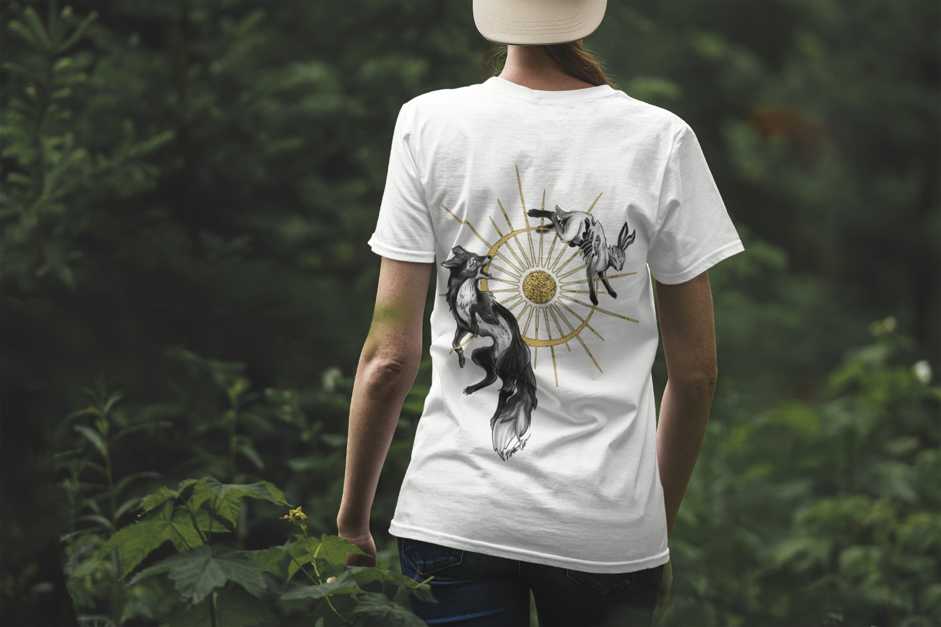 back-view-t-shirt-mockup-of-a-woman-surrounded-by-wild-plants-1838-el1.png