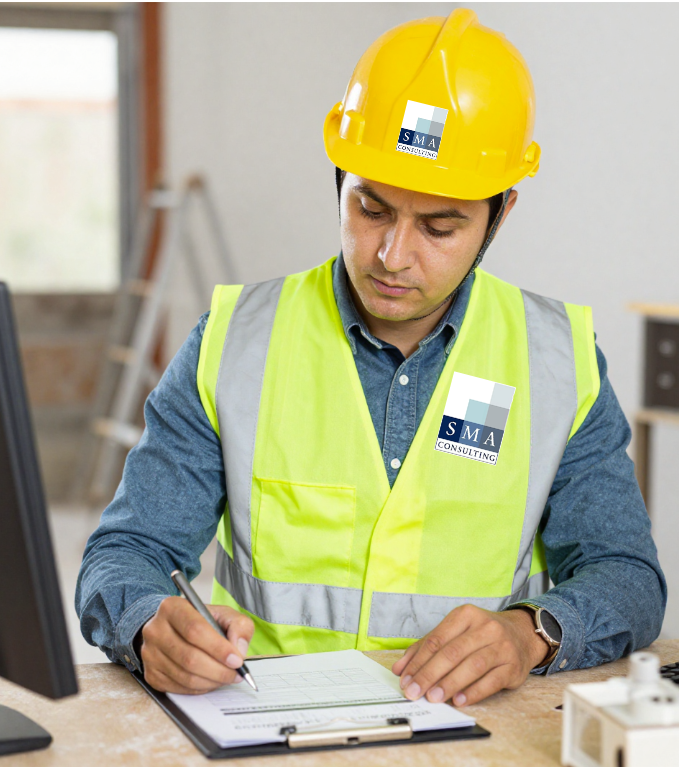 Construction Manager Taking Test