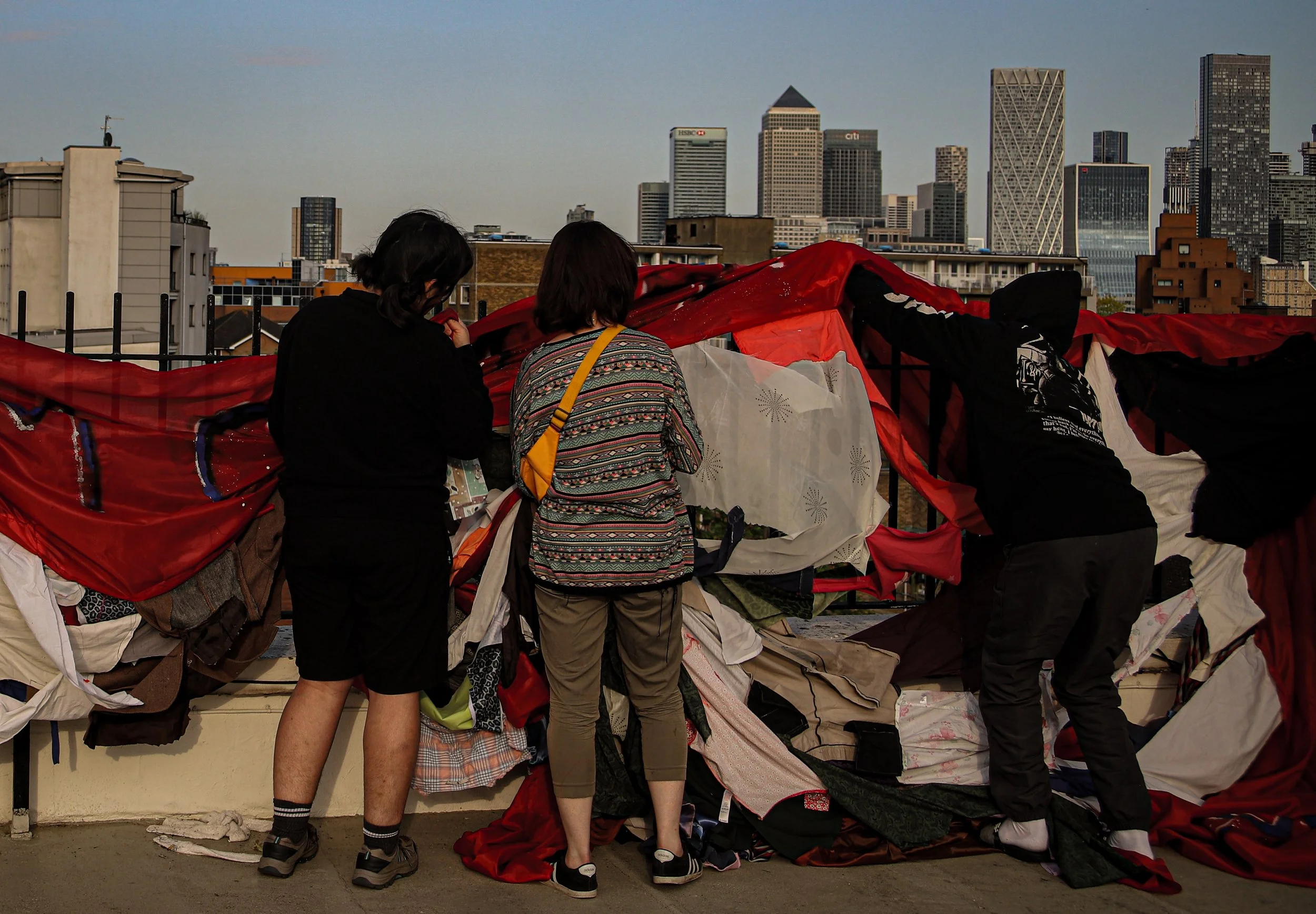 'The last glory days' - Eviction preparation and banner drop from the Shadwell Autonomous Winter Shelter, 2023