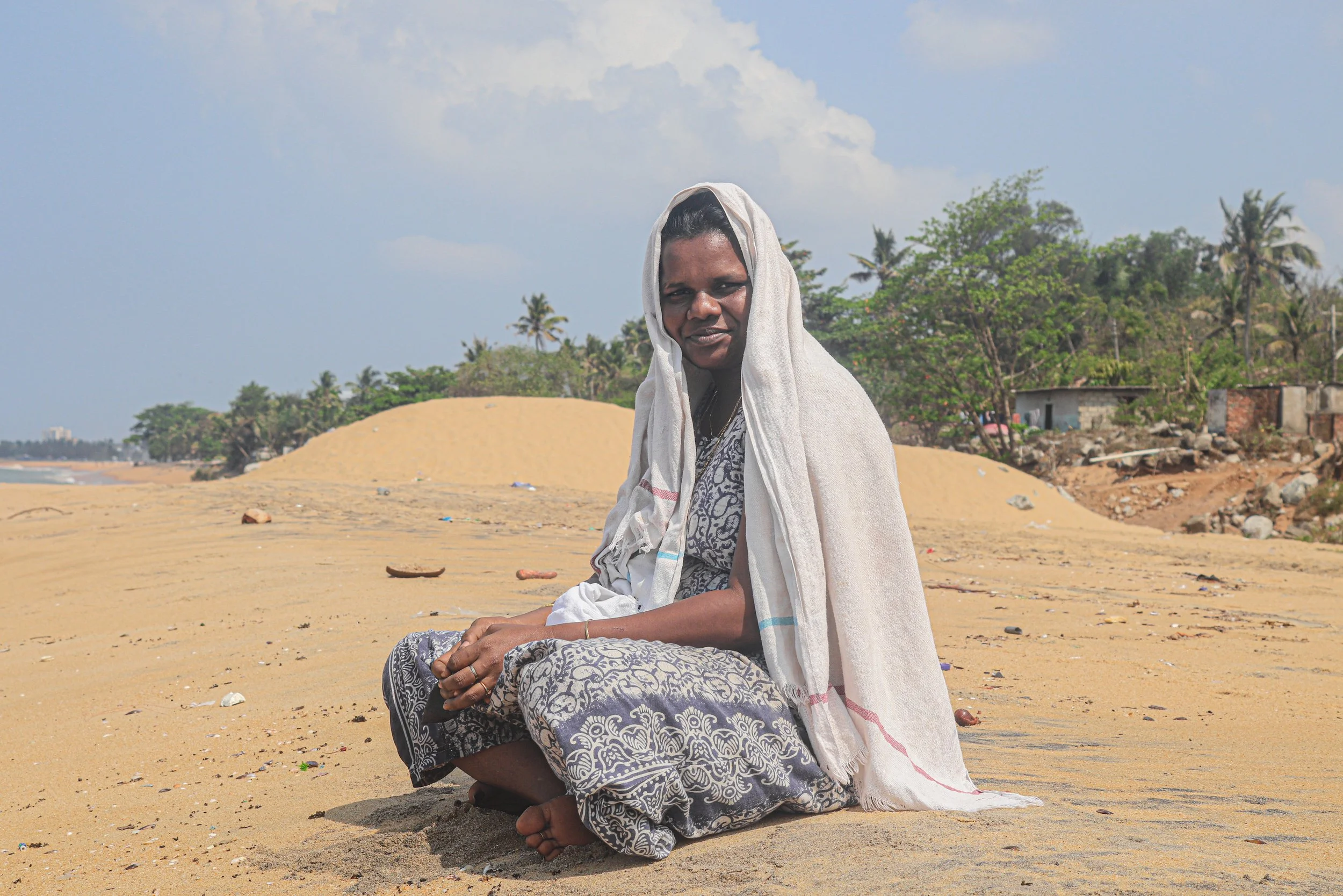 Rijina in Kollam, 2023 - Her daughter took me by the hand at sunset one evening, pulled me towards her home and insisted that I come in for chai. The rest is history. They have became like my family and I a part of theirs, each time we are lucky enou