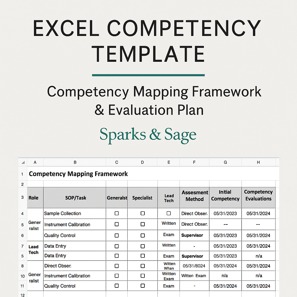 Excel Competency Template- Digital Compentcy