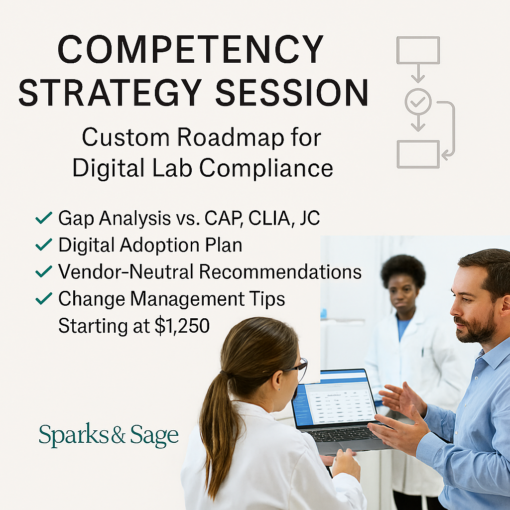 Competency Strategy Session: Custom Roadmap for Digital Lab Compliance