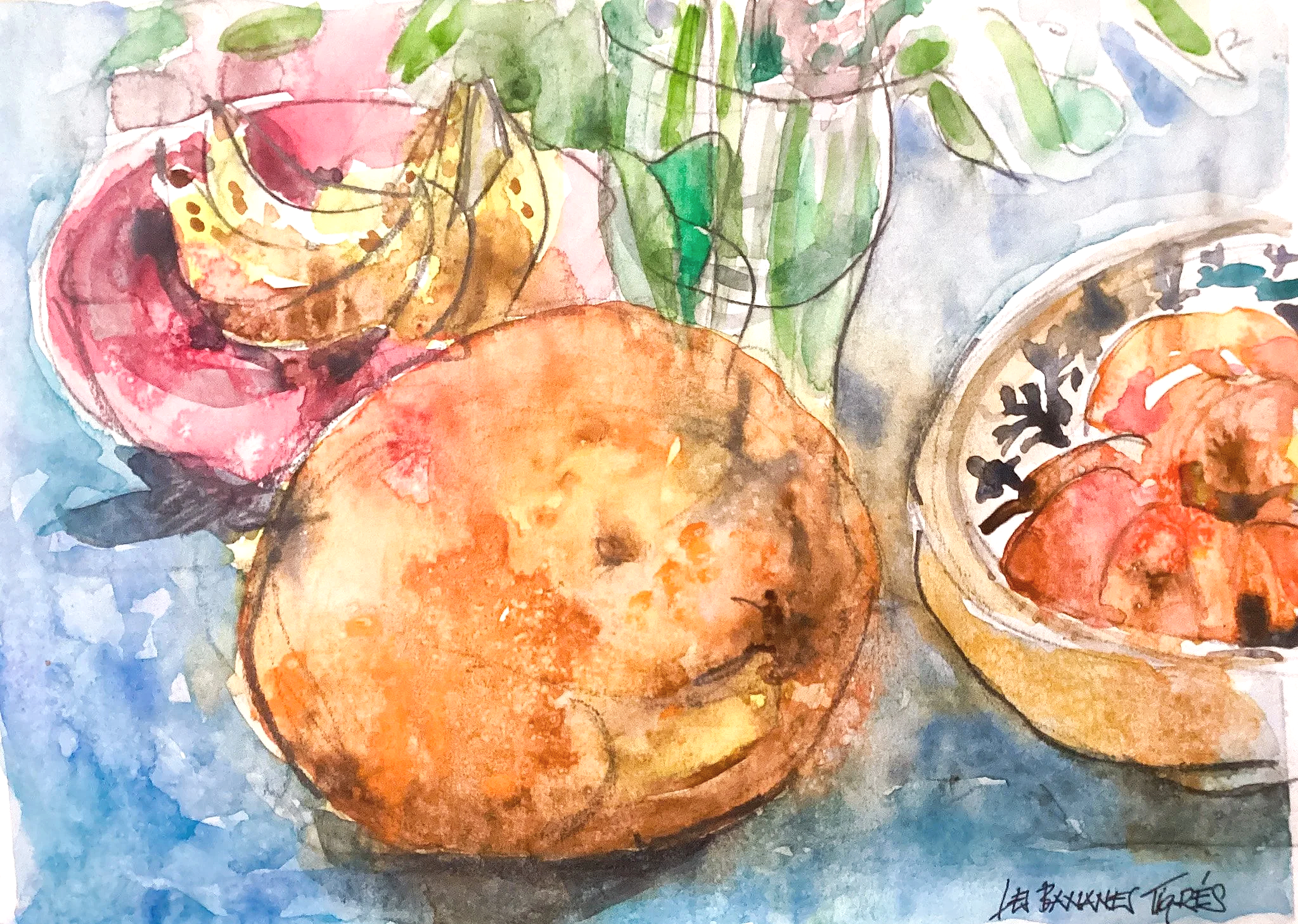LES BANANES TIGRÉS (27x17cm)