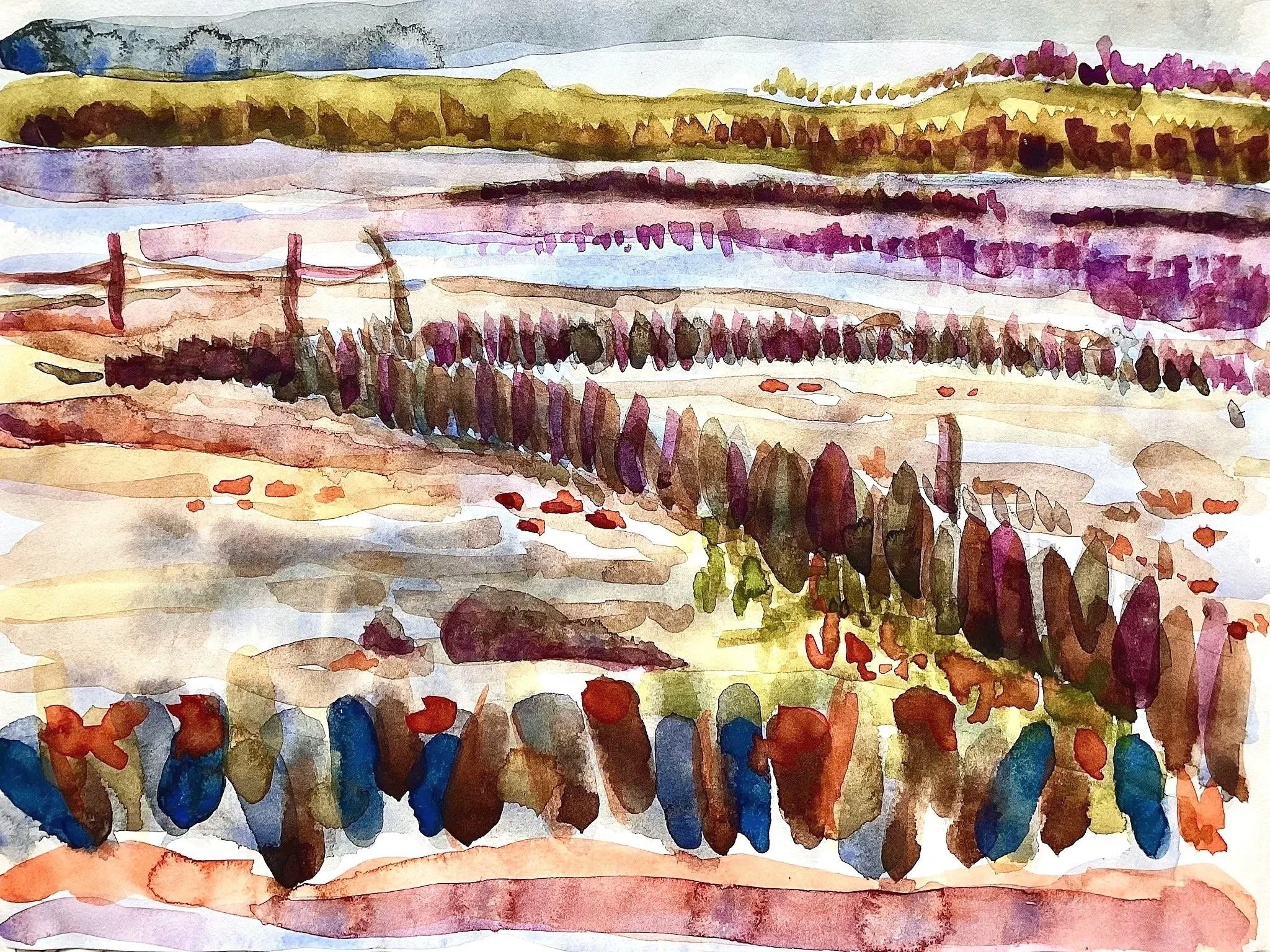 WARTEN AUF DIE FLUT_I  (27x17cm)