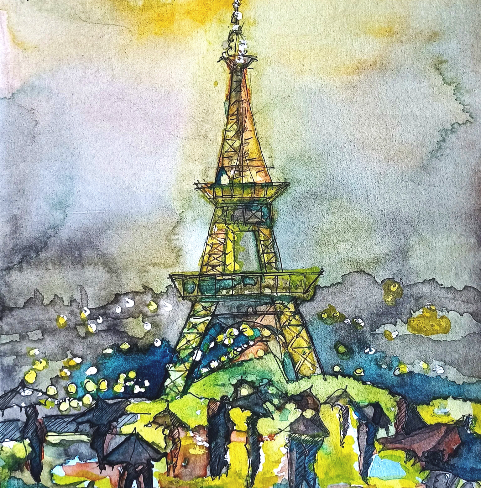 LE CIEL DE PARIS (15x17cm)