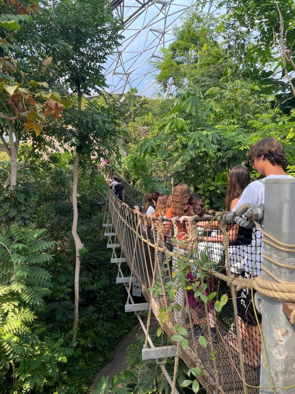 Visit at tropical rainforest at The Eden Project