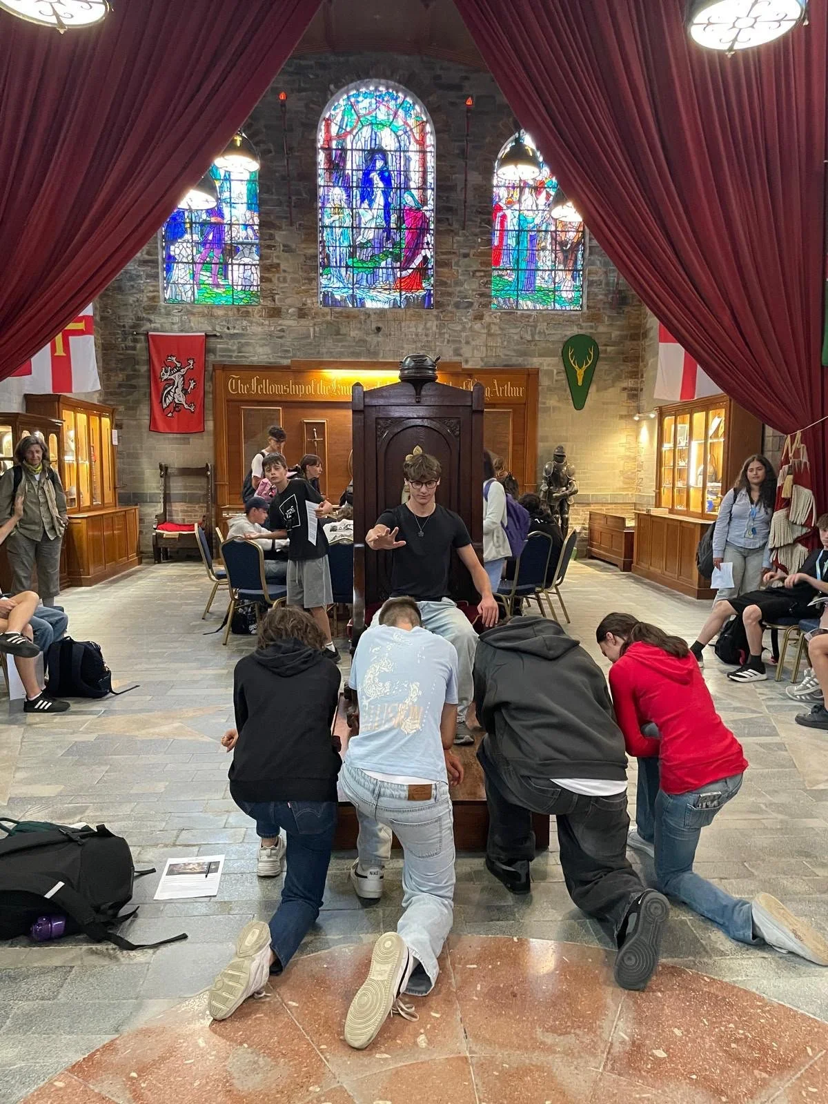 Learning about King Arthur in Tintagel