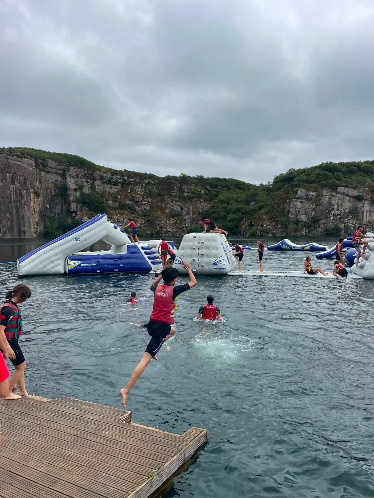 Jumping in at Kernow Adventure Park