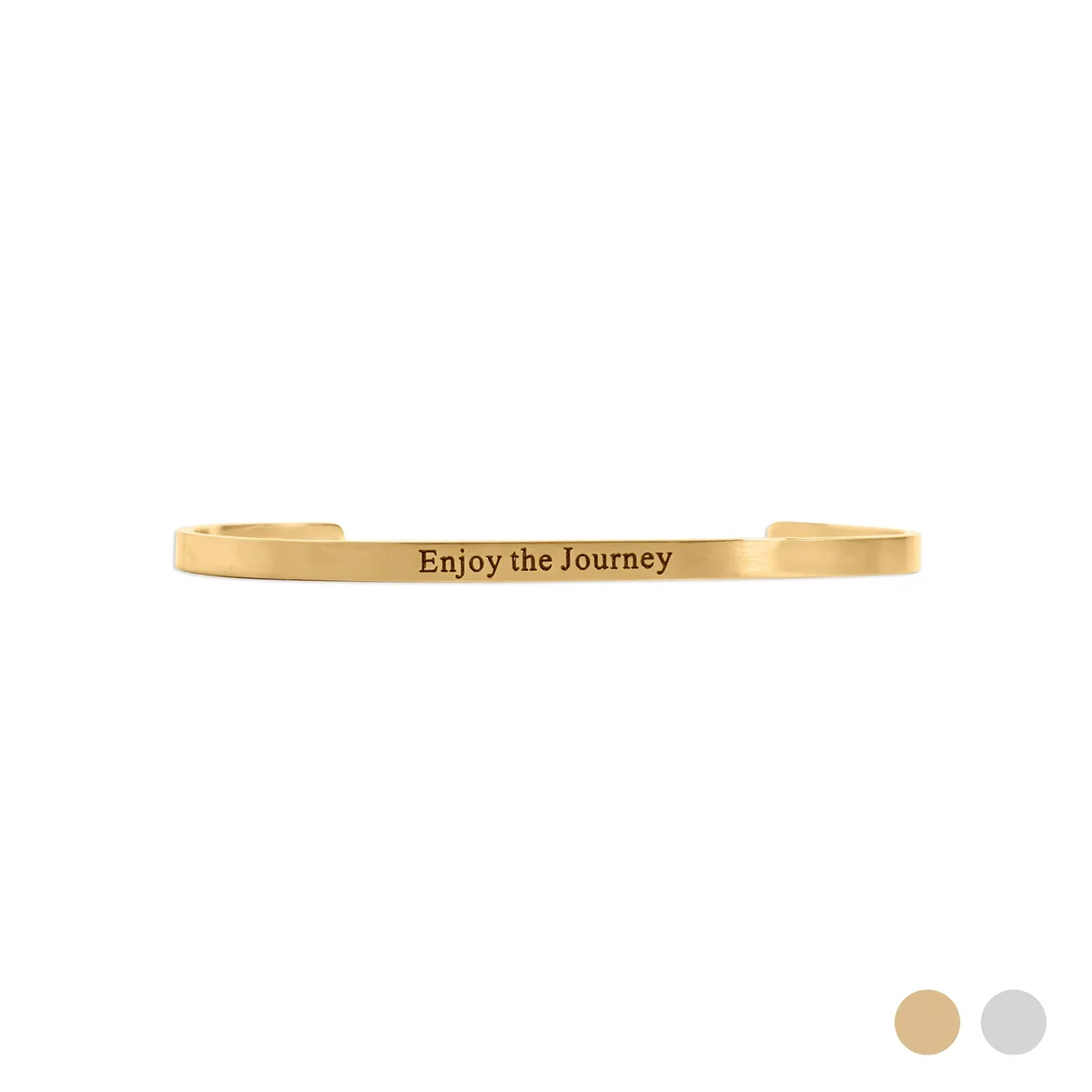 'Enjoy the Journey' Inspirational Bangle Bracelet