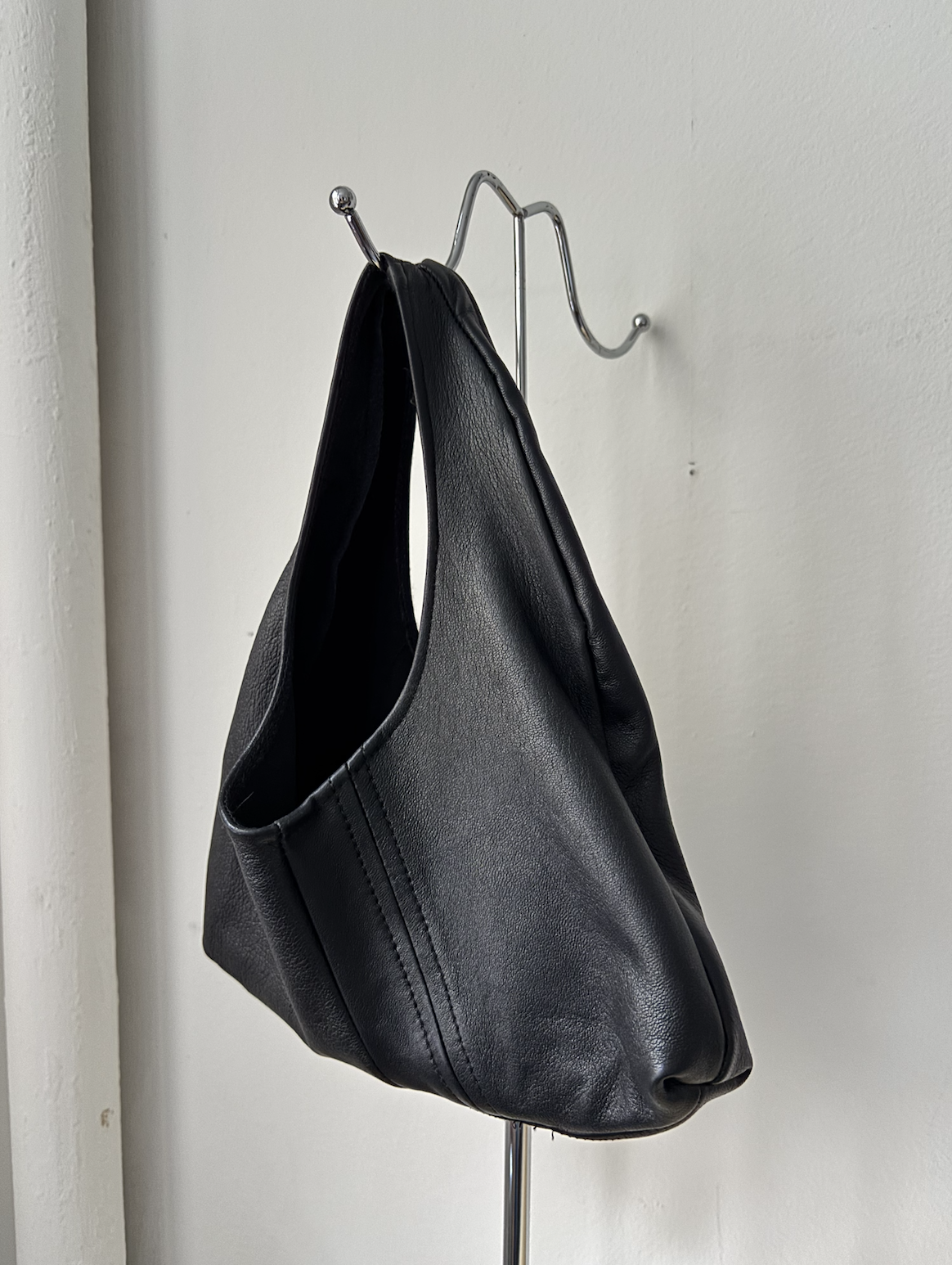 TELFAR Leather Bag - Black