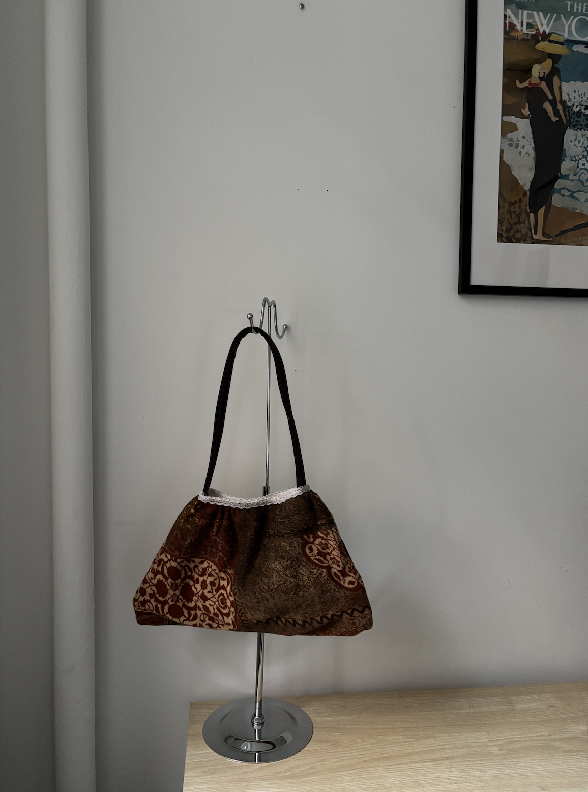 Shoulder Bag - Brown Floral