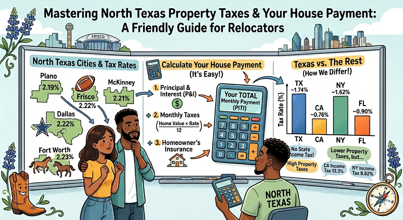 Property Taxes in Watauga, Texas: A First-Time Buyer's Complete Guide to Rates, Payment Calculations, and Why Texas Taxes Work Differently Than Where You Came From